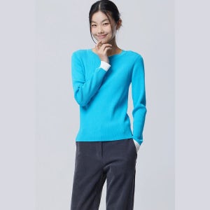 [롯데백화점] 베네통 컬러 블록 골지 니트 (BAKPE2611) LE1221211167