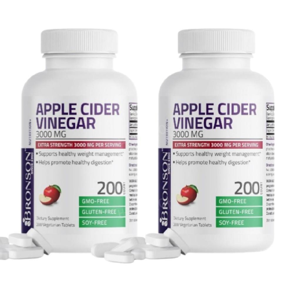 Bronson 애플사이다비니거 애사비 3000mg 200정 2개 <b>브론슨</b>