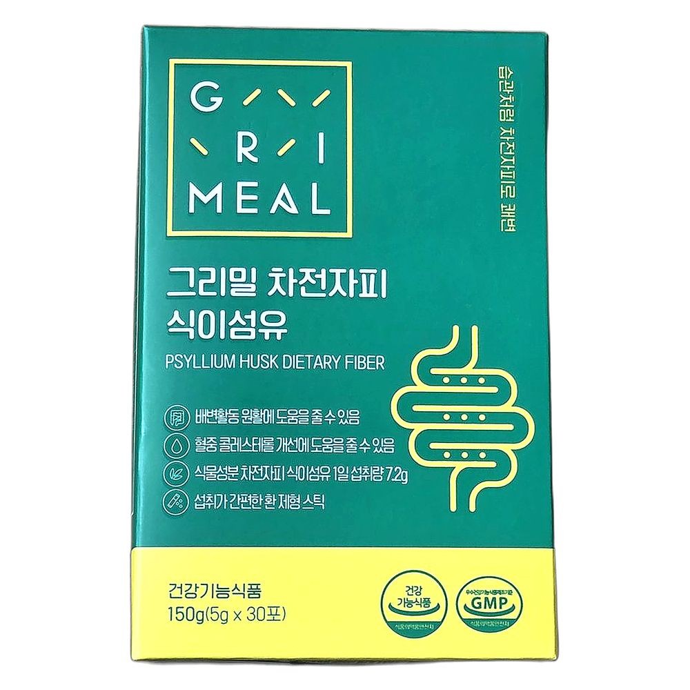 식이섬유 건강 증진 <b>체중</b> 조절 개별 포장 소화 개선 <b>그리밀</b> 차전자피 30포 1개
