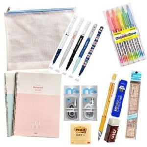입학 졸업 선물 신학기 노트 공책 볼펜 학용품 8종세트