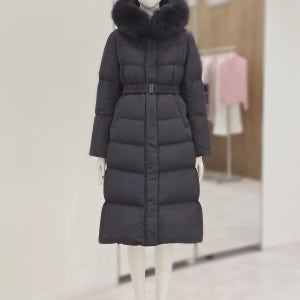 ZOOC 폭스퍼후드 벨티드 롱구스다운 V254PSG939