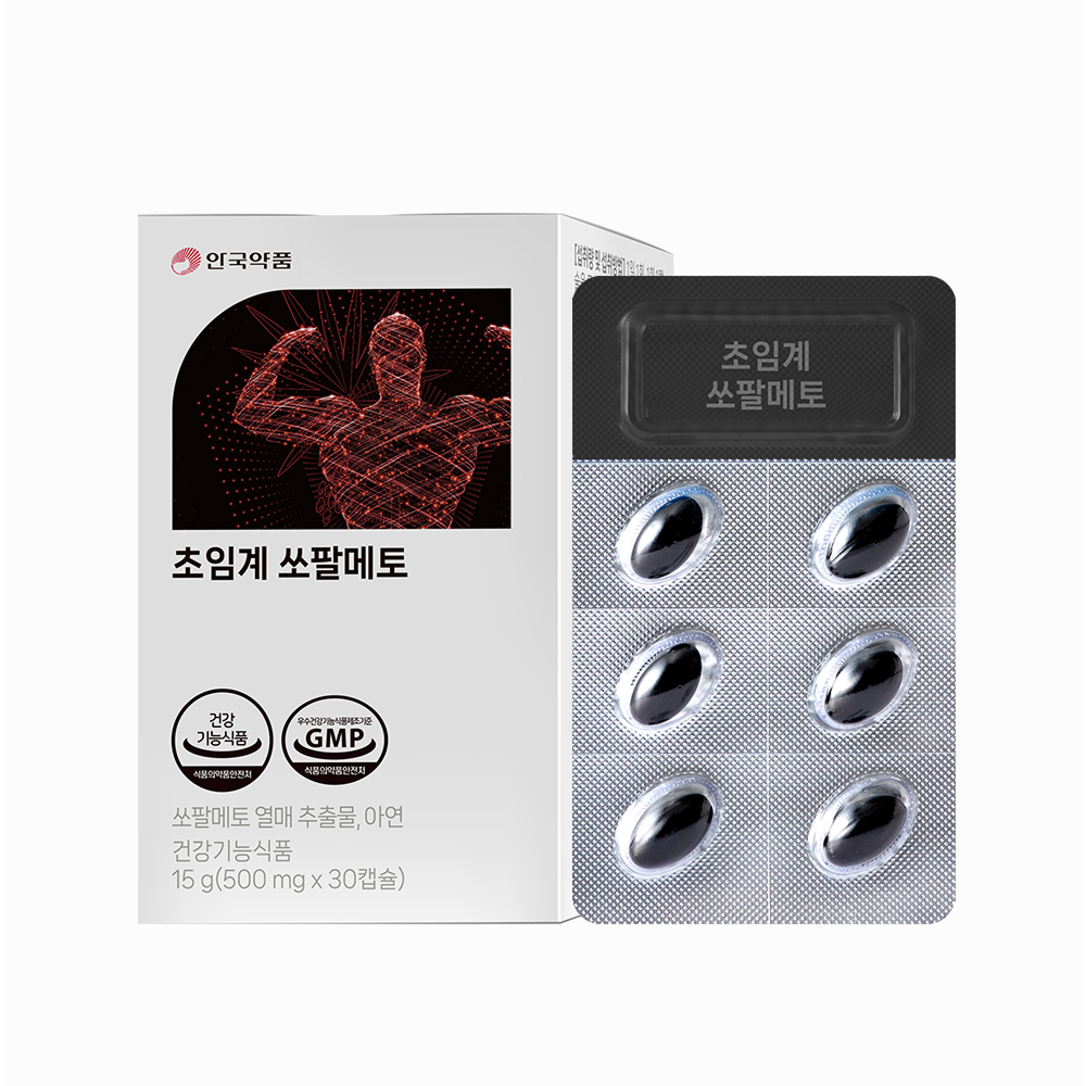 안국약품 초임계 쏘팔메토 500mg x 30캡슐, 6개