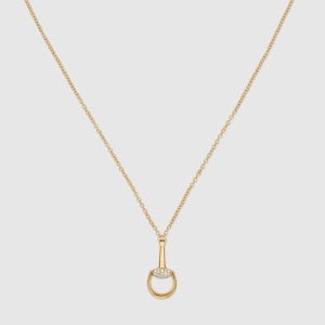 GUCCI 구찌 홀스빗 다이아몬드 18K 펜던트 목걸이