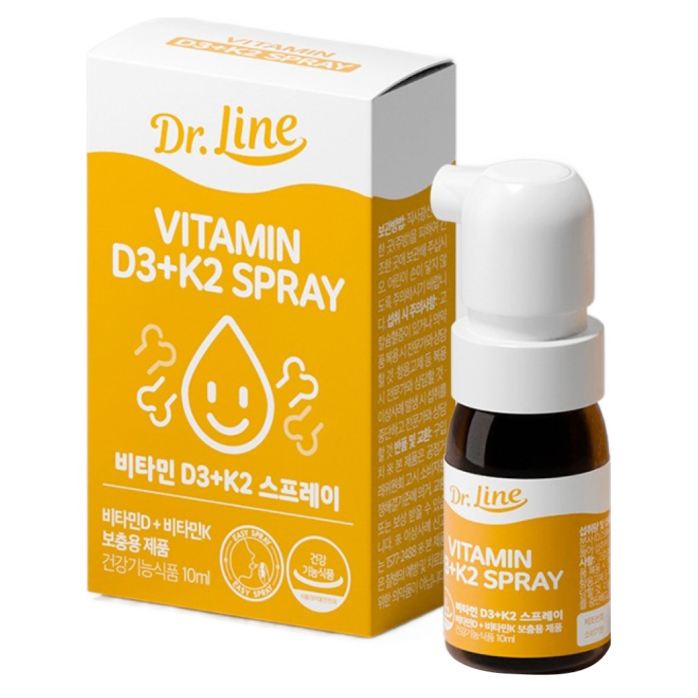 닥터라인 <b>비타민D3</b> + <b>K2</b> 스프레이 10ml, 1개