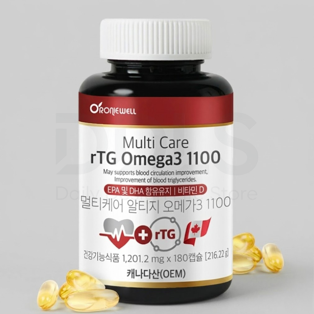 <b>로니웰</b> 멀티케어 알티지 <b>오메가3</b> 1100 180캡슐  216.18g  1개