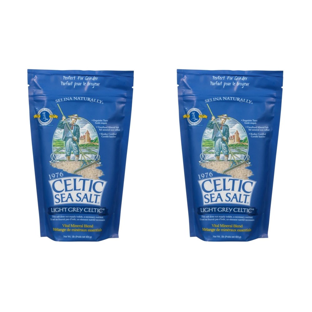 셀틱소금 <b>Celtic Sea Salt</b> 라이트 그레이 바다소금 454g 2팩