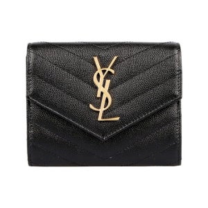 생로랑 26SS 모노그램 플랩 중지갑 (403943 BOW01 1000)