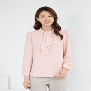 (모슬린) 엄마옷 블라우스 정장 타이 터틀넥  603FGH049 마담/중년여성/빅사이즈/50대/60대