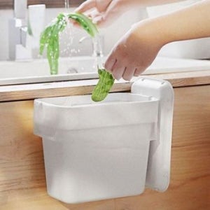 주방 걸이형 쓰레기통 음식물 쓰레기통 싱크대 주방용 수거 보관