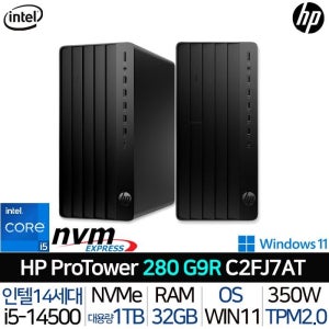 HP 프로타워 280 G9R C2FJ7AT_UP4 인텔 14세대 i5 윈도우11 사무용 컴퓨터 본체 데스크탑 PC