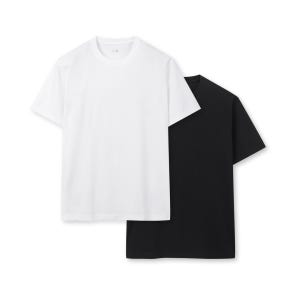 공용 COOL Air 코튼 크루넥 T 2PACK