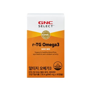 [3월특가] GNC 셀렉트 초임계 알티지 오메가3 r-TG 60캡슐 x 5개