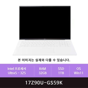 LG전자 LG 그램 프로17 17Z90U-GS59K 1TB교체(zoaa)