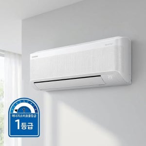 [온누리상품] 삼성전자 [전국설치무료] 삼성 벽걸이 냉난방기 1등급에어컨 7평 소상공인지원 AR60F07C12WS