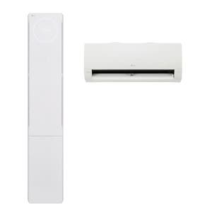 LG 휘센 오브제컬렉션 뷰II 1시리즈 2in1 에어컨 18평형+6평형 (에센스 화이트) FQ18FU1EA2 60개월약정