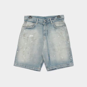 아크네 스튜디오 아크네 26SS 페인팅 페이드 워싱 데님 남성 반바지 CE0050 228