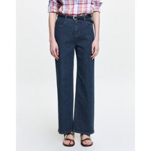 [헤지스 여성] 헤지스레이디스 썸머 세미와이드 밴딩 데님 팬츠 HSPA6BC84N2