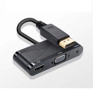 Coms 466YYQ50 디스플레이 포트 컨버터 HDMI VGA AUX 멀티