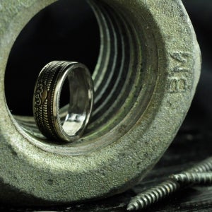 이집트10피아스터 은화반지, 그루터기 동전반지