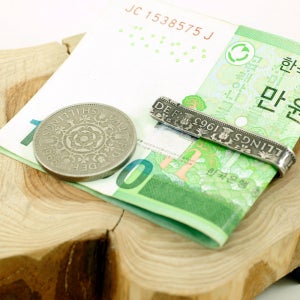 영국2실링코인 머니클립, 그루터기 동전반지