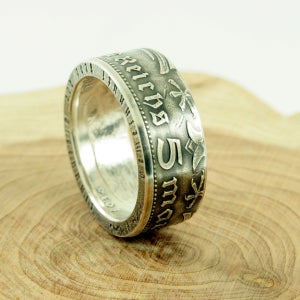 독일5마르크 은화반지2, 그루터기 동전반지