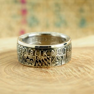 독일 방패문양 은화반지, 그루터기 동전반지