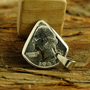 연도맞춤 미국쿼터동전 기타피크, 그루터기 동전반지