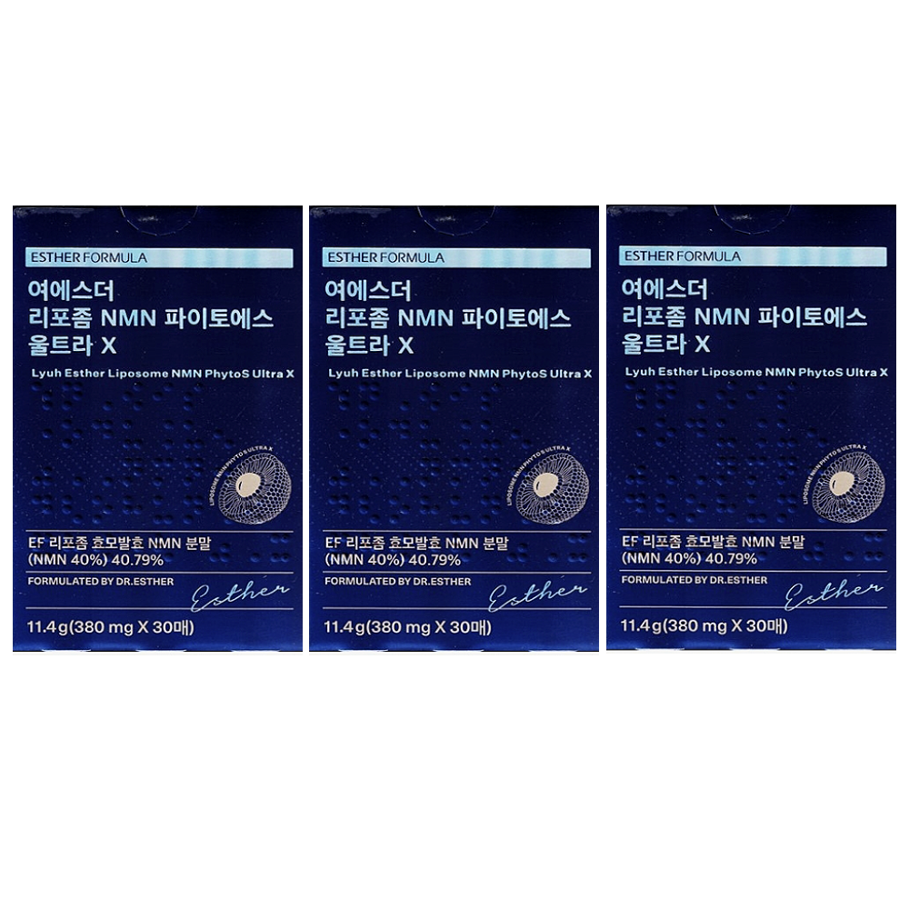 에스더포뮬러 여에스더 리포좀 NMN 파이토에스 울트라 X 380mg 3박스