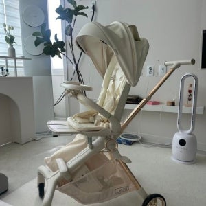 르베르 스핀 360 휴대용유모차 경량 아기유모차 여행용 유모카 트라이크(와이너 화이트)