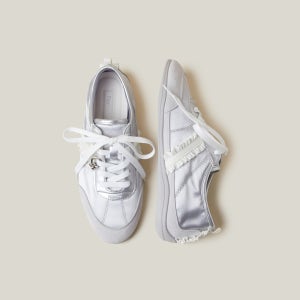 [슈콤마보니][SUECOMMA BONNIE]Fev_Veil run sneakers(silver)(DE4DS26001SVX)