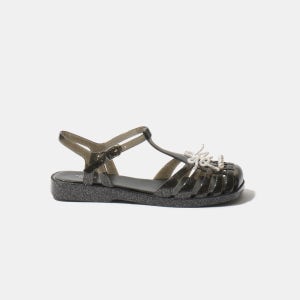 [슈콤마보니]Ribbon jelly sandal(black) 블랙 DW2AM26001BLK