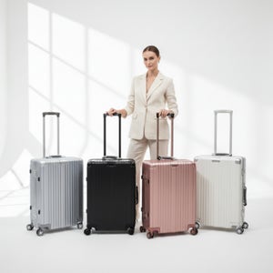 폴리카보네이트 캐리어 여행용 63cm(24인치) 75cm(28인치) 홈쇼핑 메탈프레임