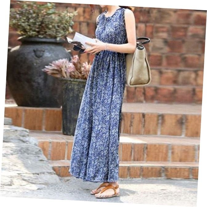 [오늘도특가] 상품 휴가복 해외여행 시원한원피스 패턴 민소매