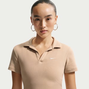 나이키 스포츠웨어 에센셜 여성 반팔 폴로 탑 DV7885-286
