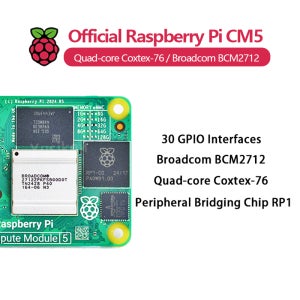 오리지널 라즈베리 파이 CM5 8GB RAM, 옵션 WIFI/EMMC, 브로드컴 BCM2712 듀얼 4K 출력 + HDR 800MHz 비디오코어 쿼드코어.