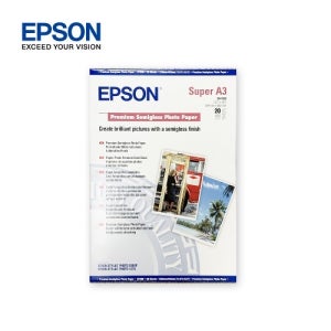 엡손 S041328 프리미엄 반광택 사진 용지 A3+ 20매Epson Premium Semi Glossy Photo Paper