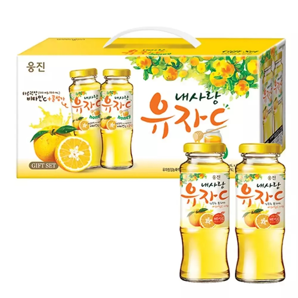 웅진 내사랑 유자C 12병  1개  180ml