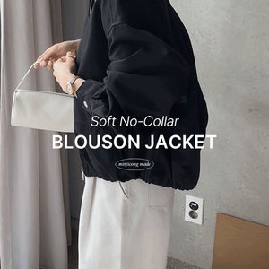 MADE 소프트 노카라 블루종 자켓 (2 color)