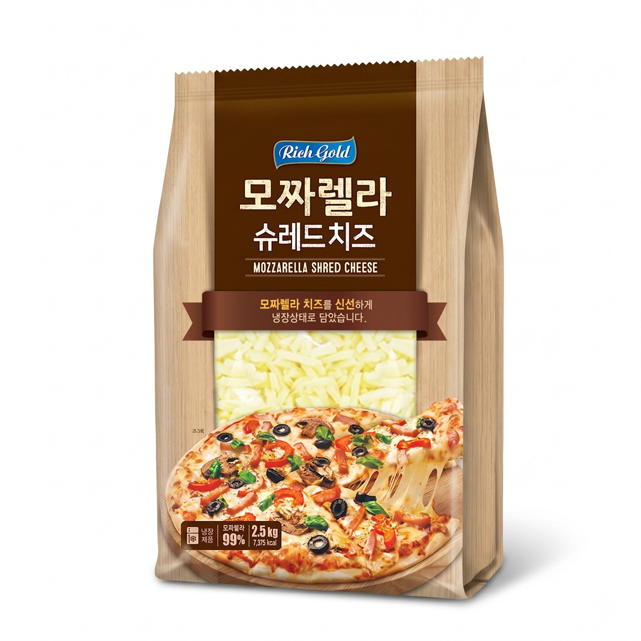 동서식품 모짜렐라치즈99 자연피자치즈 1kg, 1개