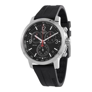 티쏘 크로노그래프 쿼츠 블랙 다이얼 남성 시계 730304 PRC 200 7611334 153570465