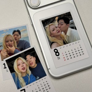 ✨미니포토캘린더 pack✨ 커플웨딩결혼집들이기념일달력 여자친구선물, 히오(heeo)