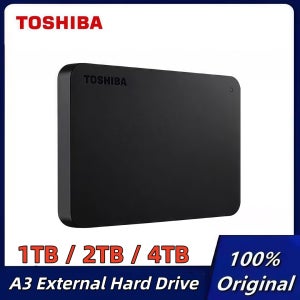 오리지널 도시바 A3 4TB 2TB 1TB 휴대용 외장 하드 드라이브 USB 3.0 캔비오 베이직스 데스크탑/노트북용 외장 HDD