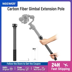 NEEWER 카본 파이버 짐벌 연장 폴, 흔들림 방지 배플 및 1/4인치 나사 포함, DJI Ronin RS5 RS4 Pro Mini RS 4 3 2 호환