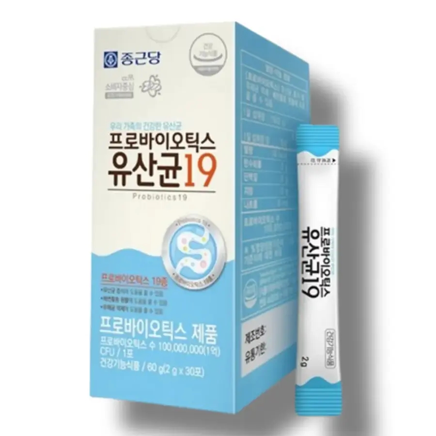 종근당 프로바이오틱스 유산균 <b>과민성 대장</b> 변비해결 잦은방귀 냄새 가스제거 배케어 약1개월