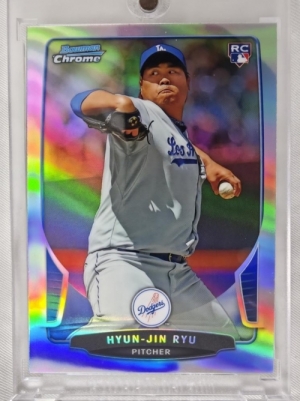 2013 BOWMAN CHROME 탑스 크롬 류현진 리프렉터 루키 MLB 메이저리그 야구 스포츠 카드 ★