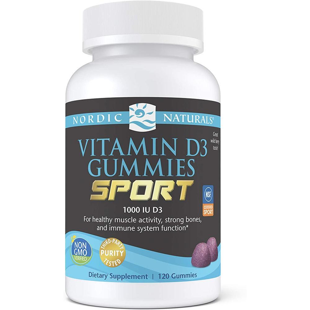 노르딕내추럴스 <b>비타민D3</b> <b>1000IU</b> <b>스포츠</b> <b>구미</b> Nordic Naturals <b>Vitamin D3</b> Gummies <b>Sport</b>  120정  6개