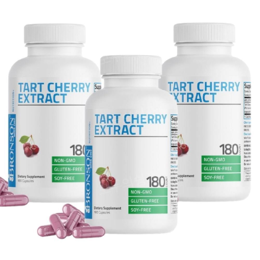 <b>Bronson</b> 타트체리 추출물 180캡슐 3개 Tart Cherry