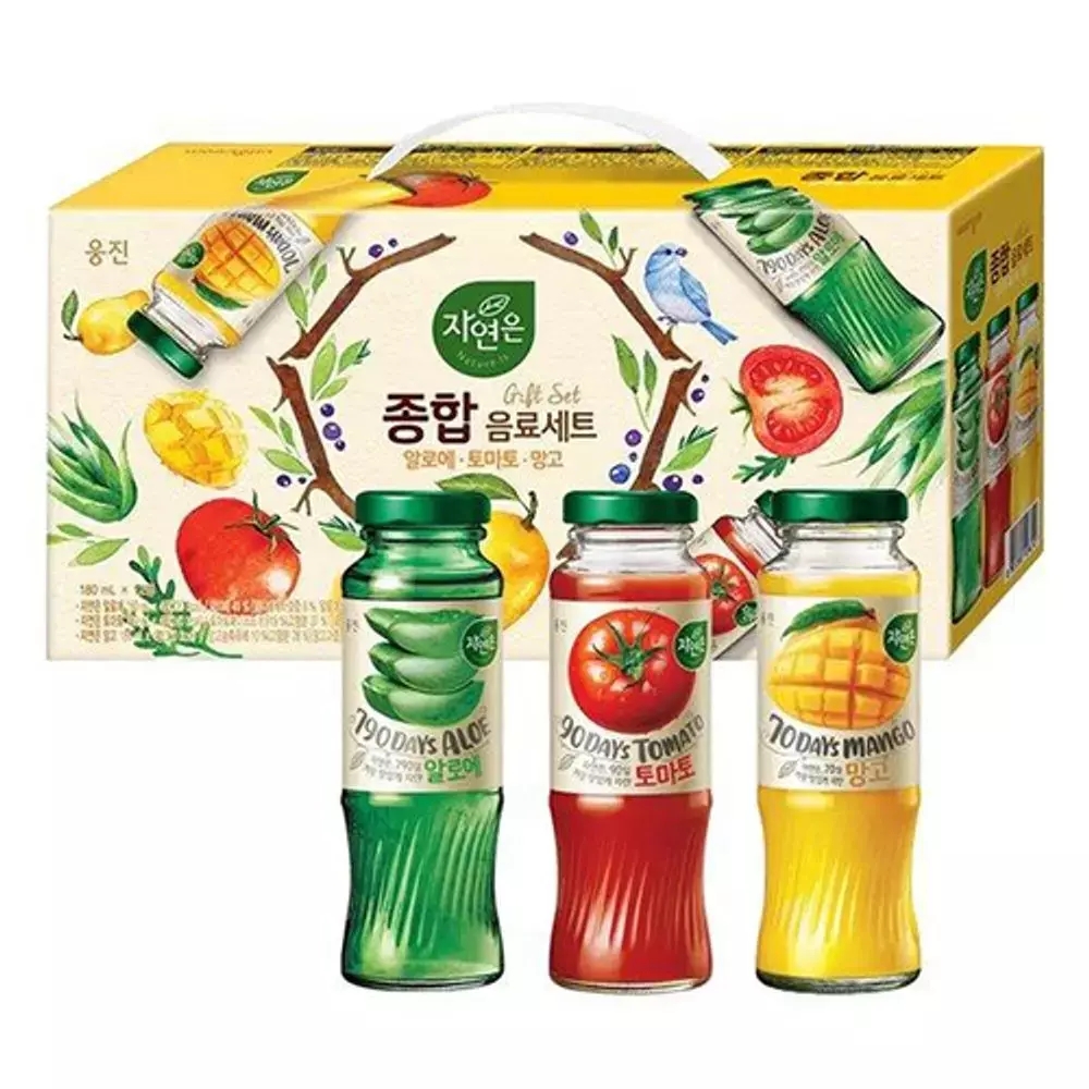 웅진 자연은 종합음료세트 12병  1개  180ml