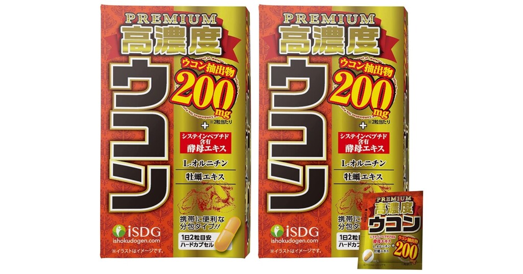 <b>ISDG</b> PREMIUM 심황 커큐민 (60정 30일분) x 2세트