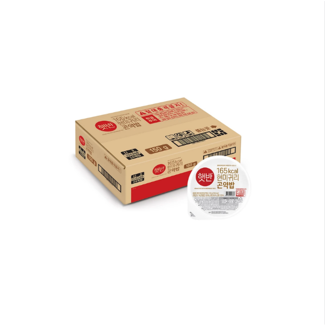 C 햇반현미 귀리 곤약밥 150g x 24 체중 건강 <b>감량</b> 다이어트 식단